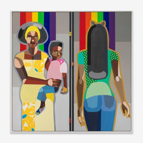 Derrick Adams, Figure in the Urban Landscape 32, 2019 , Rhona Hoffman Gallery