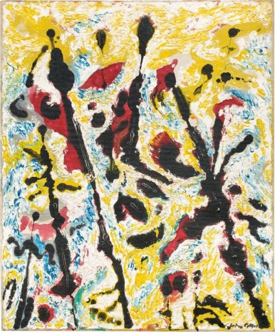 Jackson Pollock, Moon Vibrations, c. 1953–55 , Gagosian