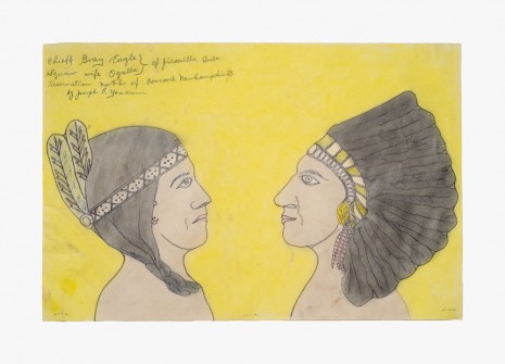 Joseph Elmer Yoakum, Chieff Gray Eagle Squaw wife Ogalla of Jicarilla Tribe Reservation north of Concord Newhampshire, n.d., Venus Over Manhattan