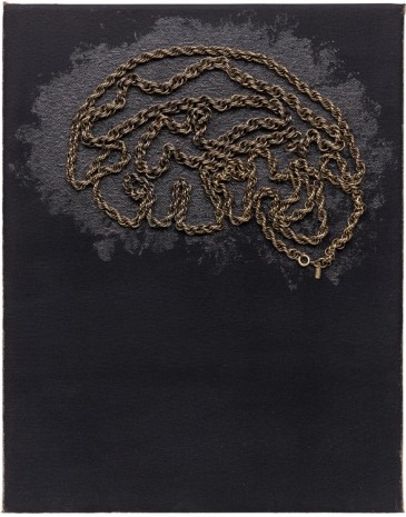 Frances Stark, Chain Brain (black), 2018 , Galerie Buchholz