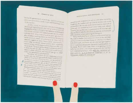 Frances Stark, Reading Edward Said’s Representations of the Intellectual from 1994, 2019 , Galerie Buchholz