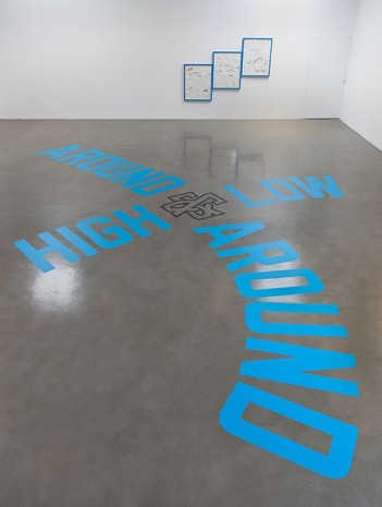 Lawrence Weiner, AROUND & AROUND HIGH & LOW, 2012, Regen Projects