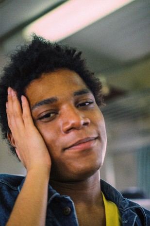 Lee Jaffe, Basquiat with Tourist's Hands, on the Bullet Train (detail),  1983 , Galerie Eva Presenhuber