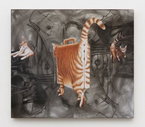 Jim Shaw, Briefcase Cats, 2019 , Praz-Delavallade
