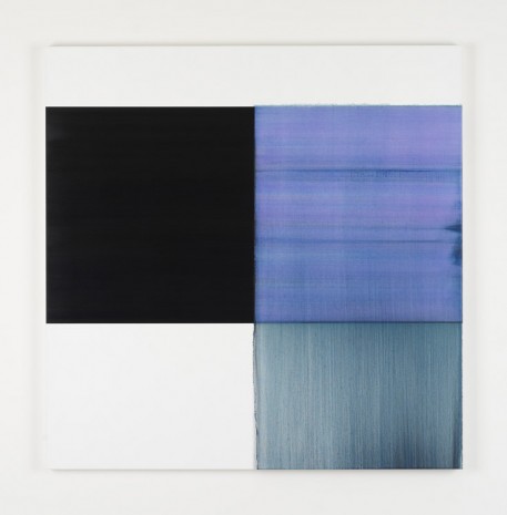 Callum Innes, Exposed Painting Blue Violet Red Oxide, 2019, Kerlin Gallery