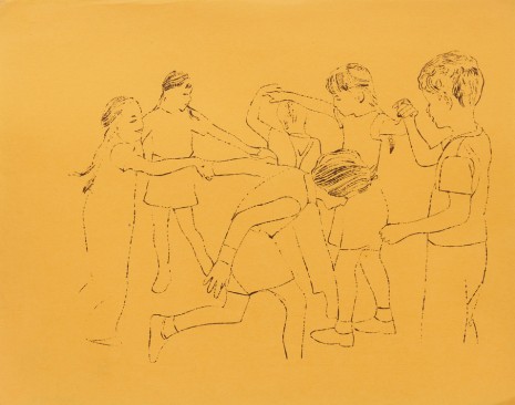 Andy Warhol, Children Playing Ring Around the Rosie (Happy December), 1954 , Galerie Buchholz