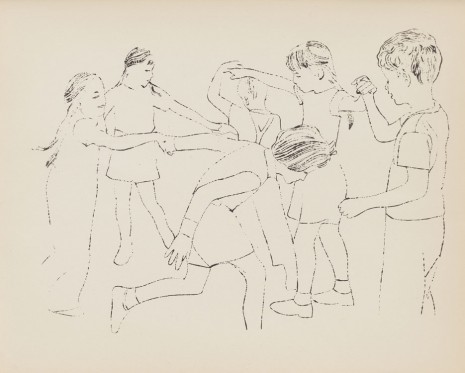 Andy Warhol, Children Playing Ring Around the Rosie (Happy December), 1954 , Galerie Buchholz