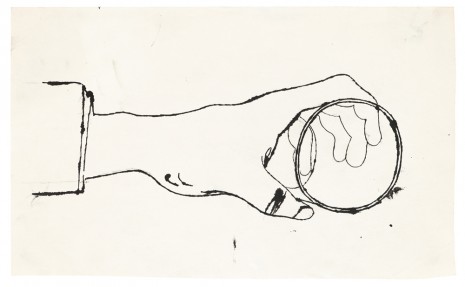 Andy Warhol, Hand holding a Cup, ca. 1956 , Galerie Buchholz