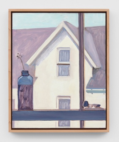 Lois Dodd, Blue Bottle and House Eve, 2016, Modern Art