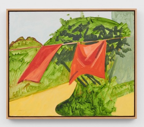 Lois Dodd, Red Curtains and Lace Plant, 1978, Modern Art
