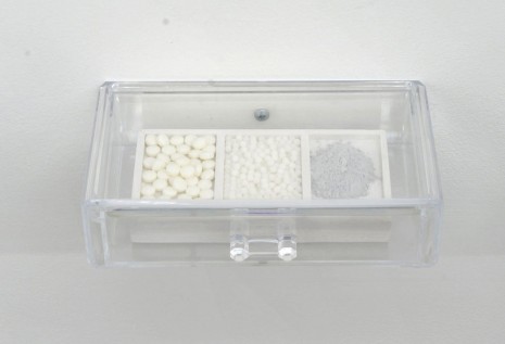 Ivan Moudov, Plexiglass box, homeopathic pills and painting powder, , Galerie Alberta Pane