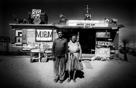 Ed van der Elsken, Call and Ruby Black in front of their museum, Mojave Desert, USA, 1960 , Annet Gelink Gallery