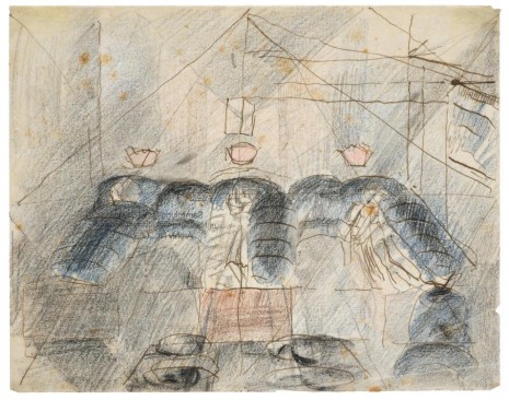 Otto Meyer-Amden, Study of dormitory, ca. 1918 , Galerie Buchholz