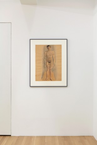 Otto Meyer-Amden, Nude boy standing on rectangular plane, 1920-1930 , Galerie Buchholz