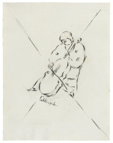 Otto Meyer-Amden, Nude boy and studies of heads, ca. 1915-1917 , Galerie Buchholz