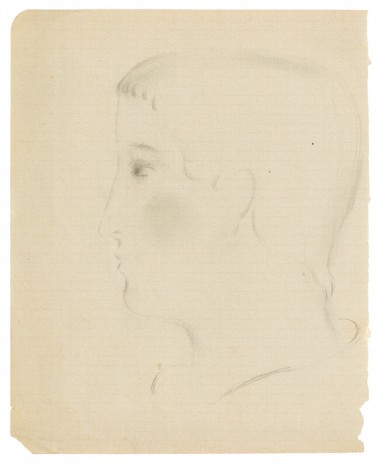 Otto Meyer-Amden, Head of boy in profile, ca. 1914-1915 , Galerie Buchholz