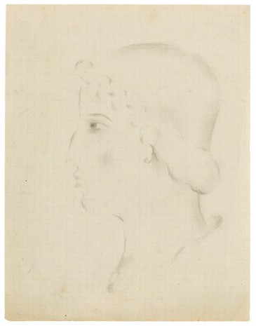 Otto Meyer-Amden, Head of girl in profile, ca. 1914-1915 , Galerie Buchholz