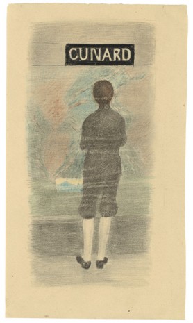 Otto Meyer-Amden, Boy in front of window for travel agency, ca. 1930 , Galerie Buchholz