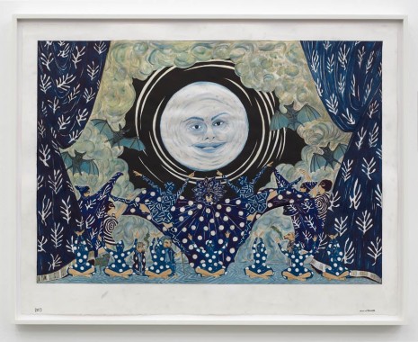 Marcel Dzama, I'll make the moon come up three hours late., 2019 , Sies + Höke Galerie