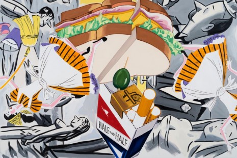 David Salle, Self-ironing Pants and Other Paintings, Galerie Thaddaeus Ropac