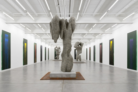 Pat Steir, Ugo Rondinone, waterfalls & clouds, Galerie Eva Presenhuber