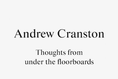 Andrew Cranston, Thoughts from under the floorboards, Modern Art