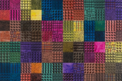 McArthur Binion, Stuttering:Standing:Still II, Lehmann Maupin