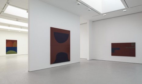 Suzan Frecon, oil paintings and sun, David Zwirner
