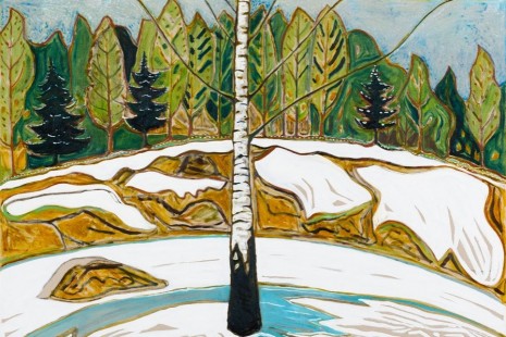 Billy Childish, flowers, nudes and birch trees: New Paintings 201, Lehmann Maupin