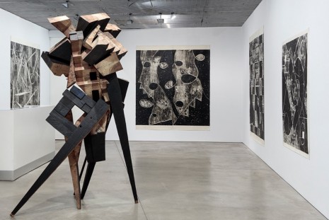 Mel Kendrick, Woodblock Drawings, David Nolan Gallery